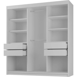 Szafa przesuwna z lustrem MILO | BeautySofa24.pl