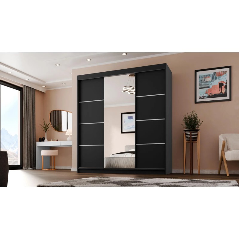 Szafa przesuwna z lustrem MILO | BeautySofa24.pl