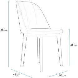 Nowoczesne Krzesło skandynawskie EDEN | Beautysofa24.pl