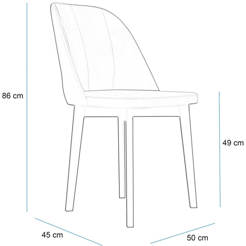 Nowoczesne Krzesło skandynawskie EDEN | Beautysofa24.pl