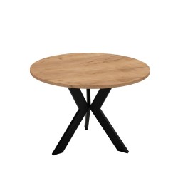 Drewniany Stolik okrągły do salonu DREVICO | BeautySofa24.pl