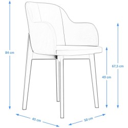 Krzesło tapicerowane do salonu RELAX II | Beautysofa24.pl