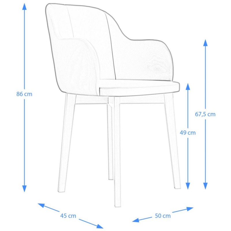 Nowoczesne krzesło tapicerowane RELAX | Beautysofa24.pl