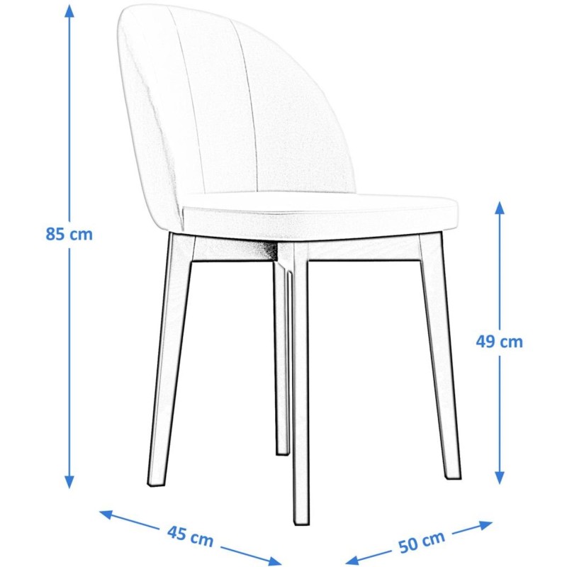 Nowoczesne Krzesło skandynawskie LUXOR | Beautysofa24.pl