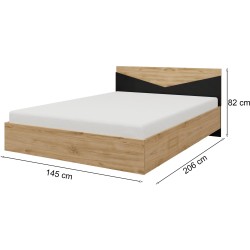Łóżko drewniane 140x200 ANTON 09 | BeautySofa24.pl