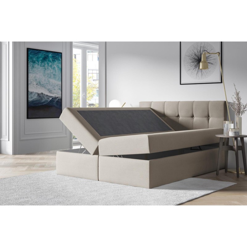 Łóżko kontynentalne ze skrzynią EMPORI | BeautySofa24.pl