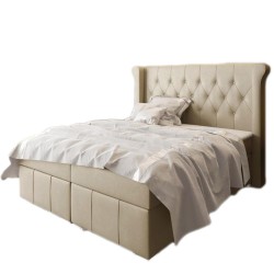 Łóżko kontynentalne pikowane MASSI | BeautySofa24.pl