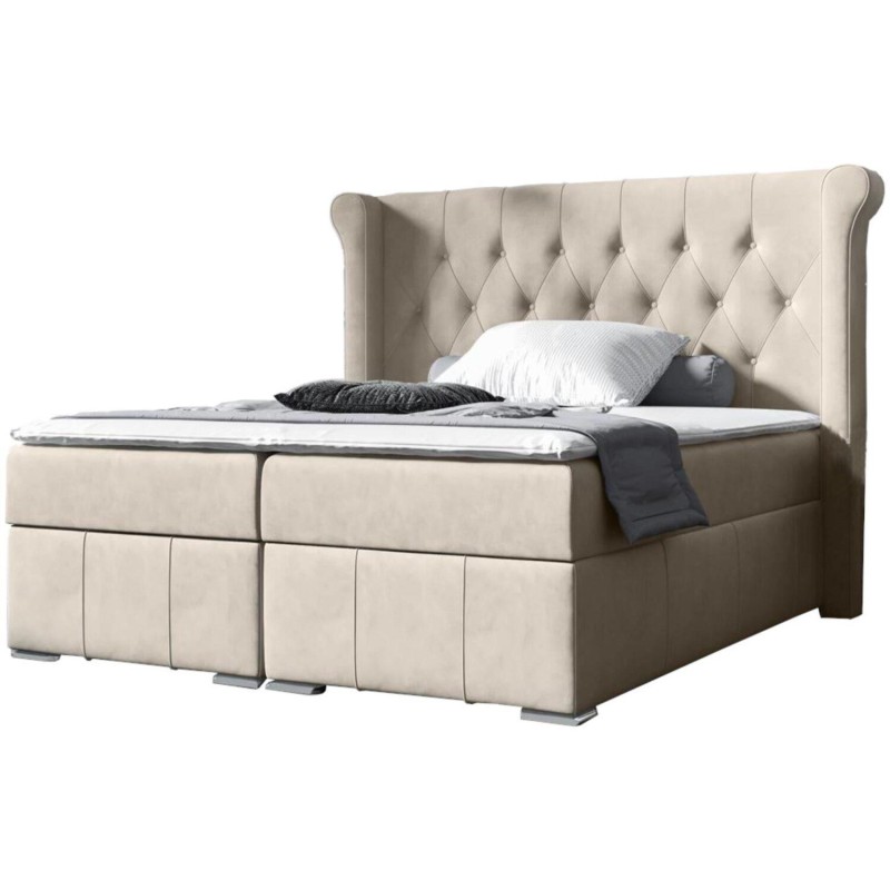 Łóżko kontynentalne pikowane MASSI | BeautySofa24.pl