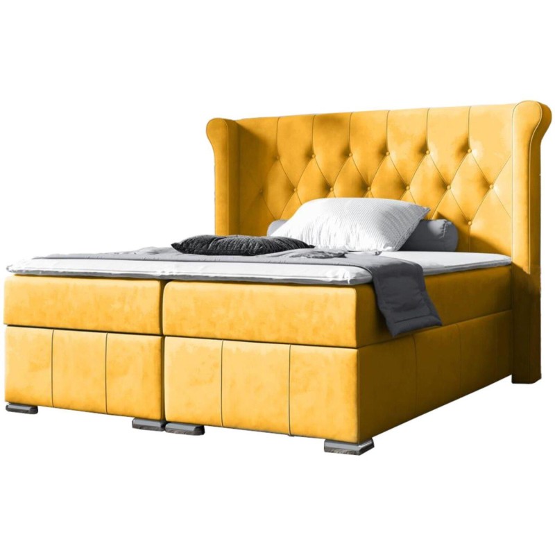 Łóżko kontynentalne pikowane MASSI | BeautySofa24.pl