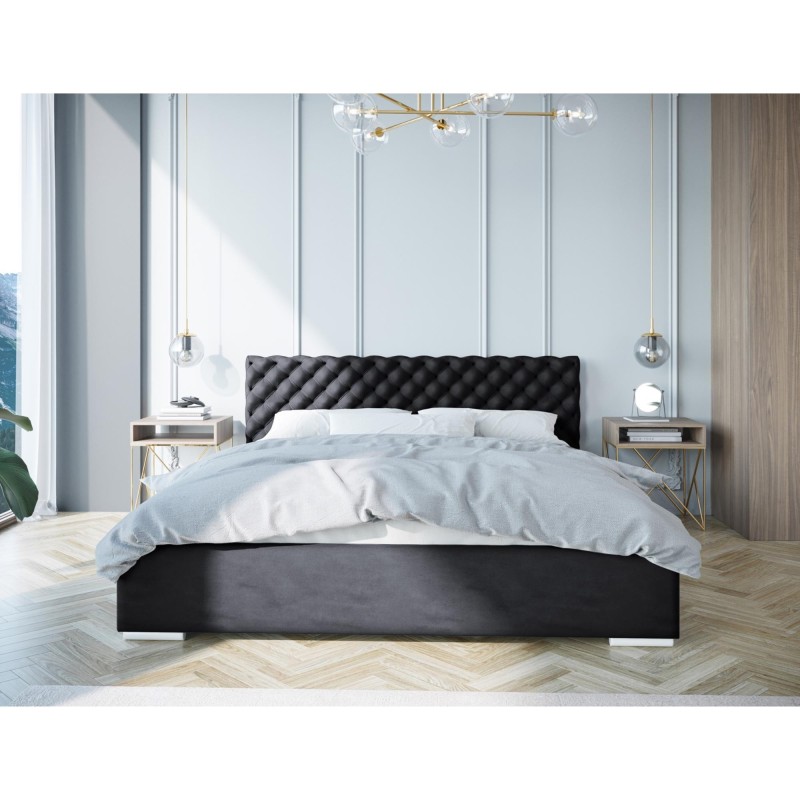 Łóżko tapicerowane Figgo z pojemnikiem