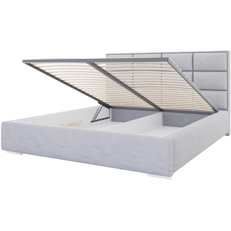 Łóżko tapicerowane z pojemnikiem KEYA