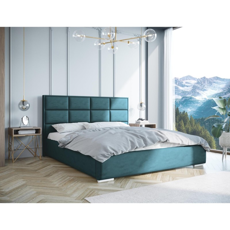 Łóżko tapicerowane do sypialni KEYA