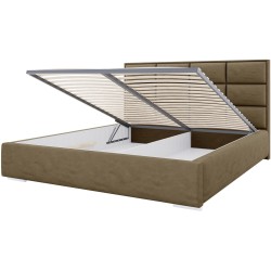 Łóżko tapicerowane z pojemnikiem KEYA