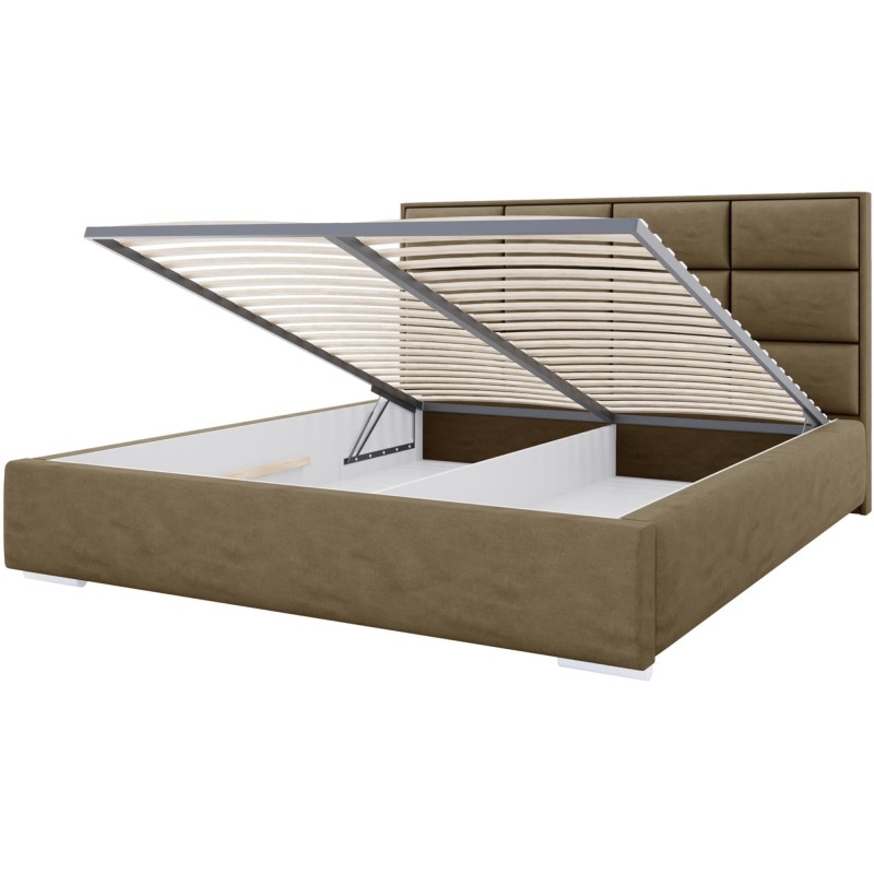 Łóżko tapicerowane z pojemnikiem KEYA