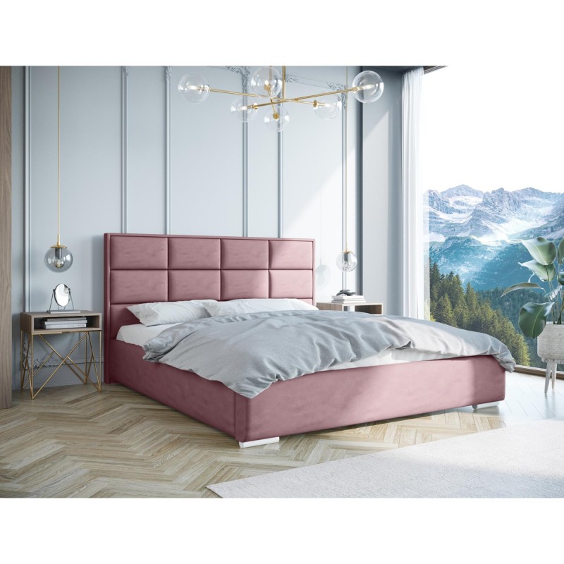 Łóżko tapicerowane do sypialni KEYA