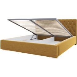 Łóżko tapicerowane do sypialni KLAUS