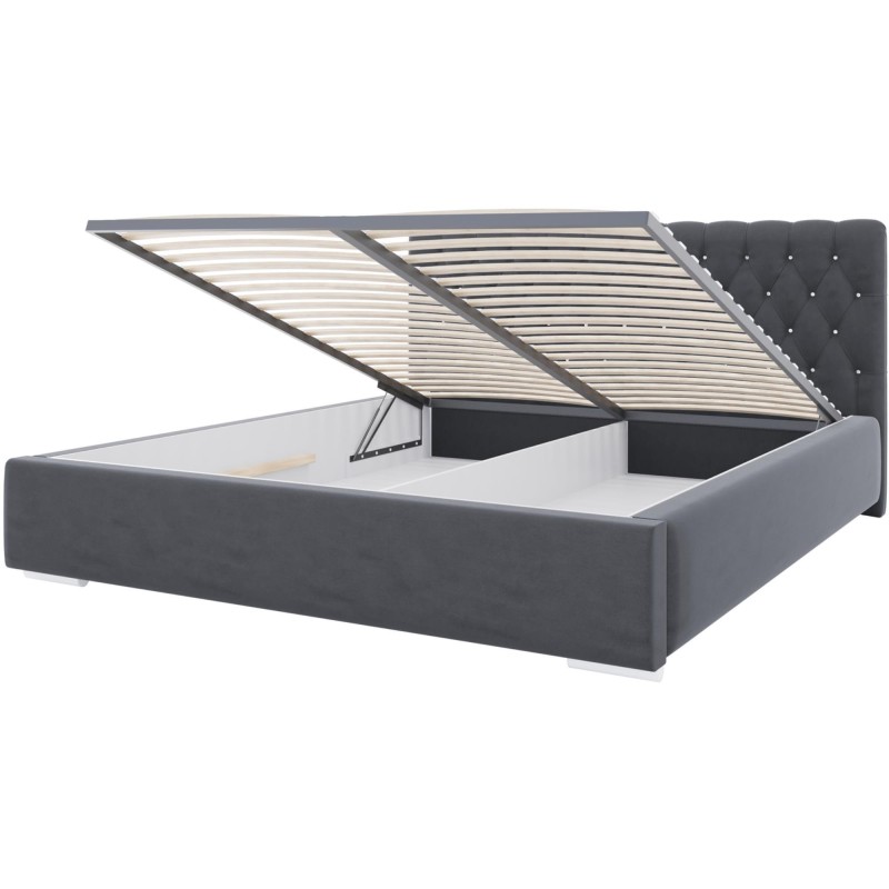 Łóżko tapicerowane do sypialni KLAUS