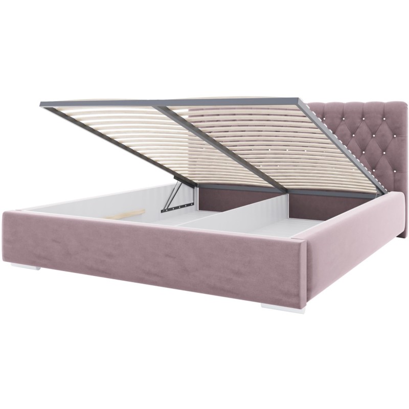 Łóżko tapicerowane do sypialni KLAUS