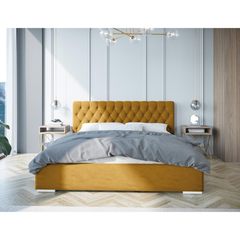 Łóżko tapicerowane do sypialni KLAUS