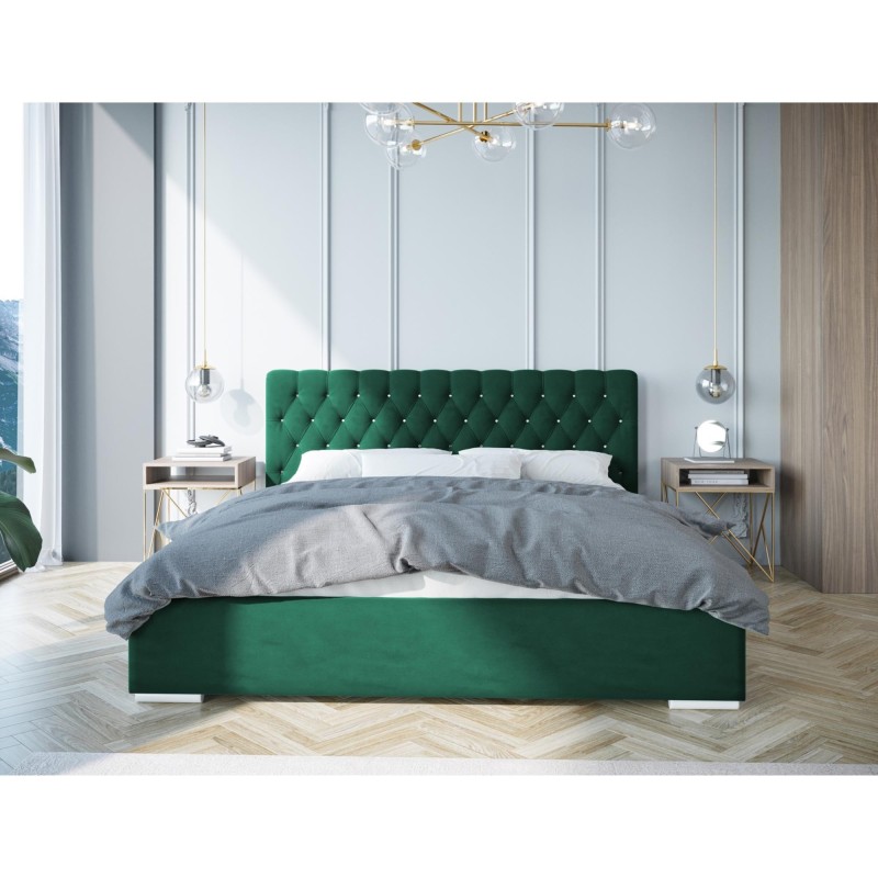 Łóżko tapicerowane do sypialni KLAUS