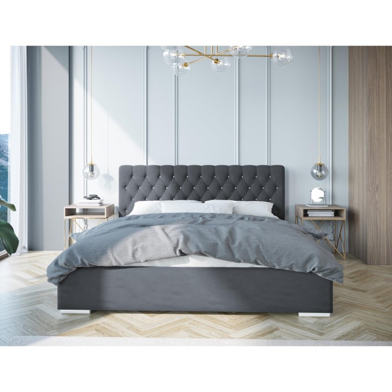 Łóżko tapicerowane do sypialni KLAUS