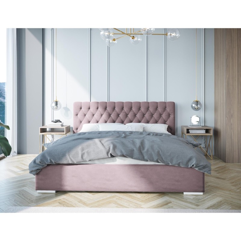 Łóżko tapicerowane do sypialni KLAUS