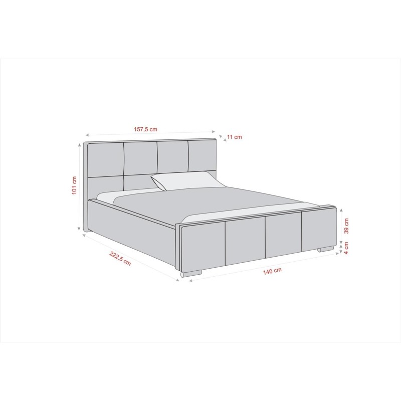 Łóżko tapicerowane QUATRO | BeautySofa24.pl