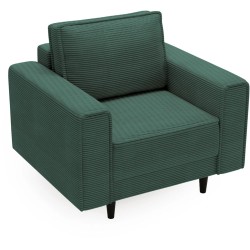 Fotel na nóżkach MONTE zielony