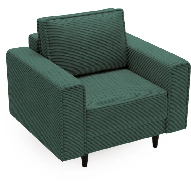 Fotel na nóżkach MONTE zielony