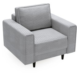 Fotel na nóżkach MONTE szary jasny