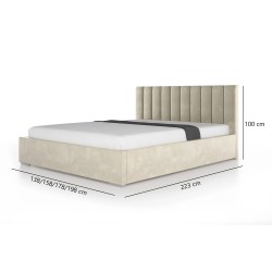 Łóżko tapicerowane ADELINE | BeautySofa24.pl