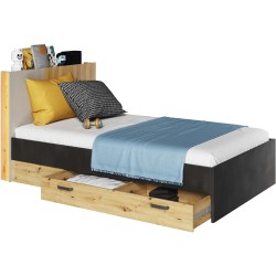 Łóżko drewniane 120x200 QUBIC | BeautySofa24.pl