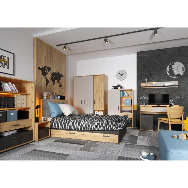 Łóżko drewniane 120x200 QUBIC | BeautySofa24.pl