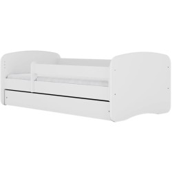 Łóżko dziecięce PAUL białe na białym tle