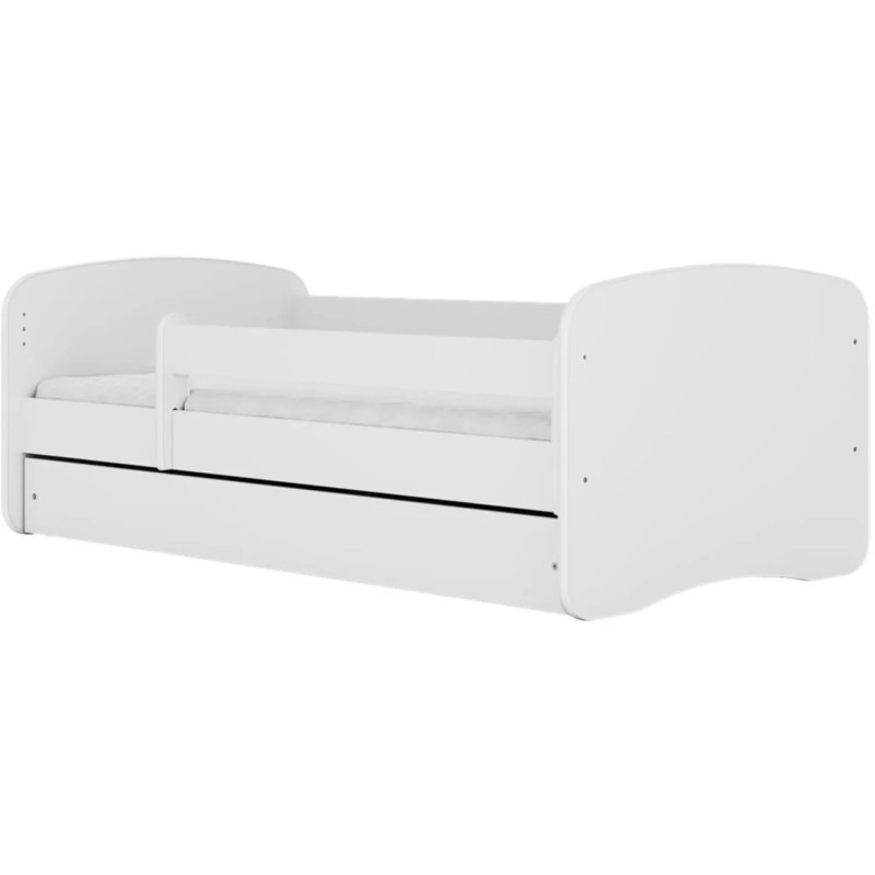 Łóżko dziecięce PAUL białe na białym tle