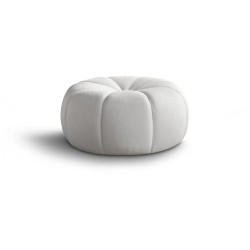Pufa okrągła loft na białym tle