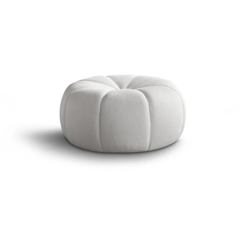 Pufa okrągła loft na białym tle