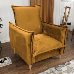 Fotel na nóżkach PILLOW nowoczesny