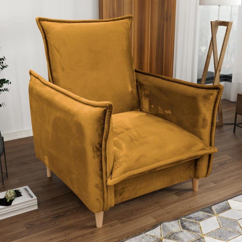 Fotel na nóżkach PILLOW nowoczesny