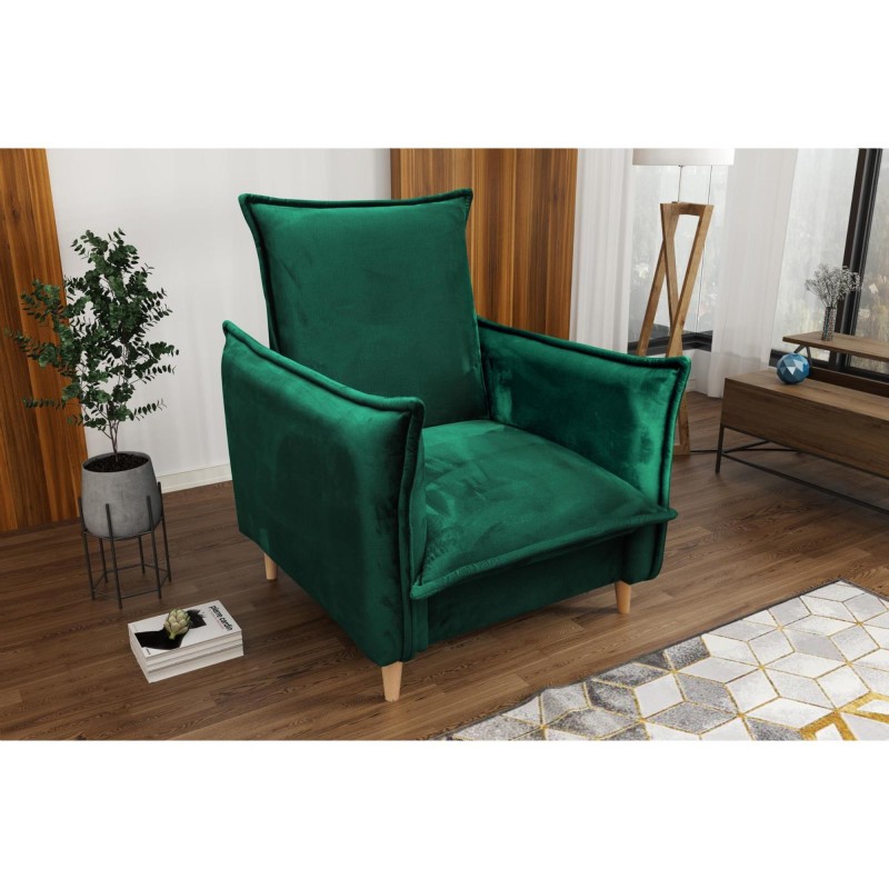 Fotel na nóżkach PILLOW nowoczesny