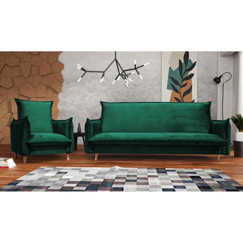 Fotel na nóżkach PILLOW nowoczesny