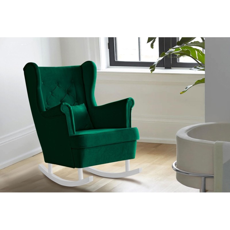 Fotel bujany FABIO zielony