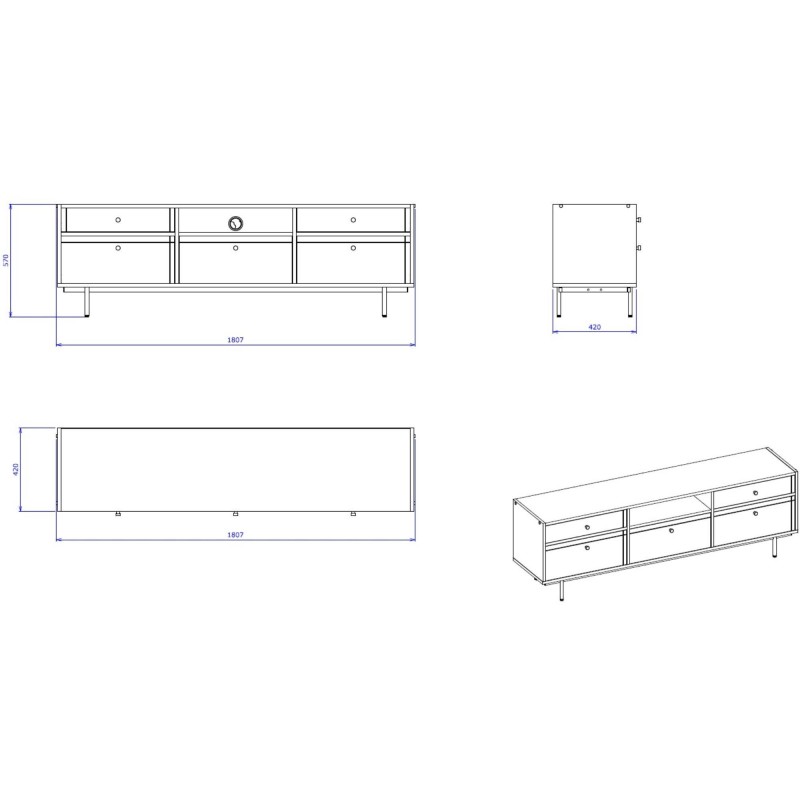 Nowoczesna Szafka RTV ARROCCO | BeautySofa24.pl