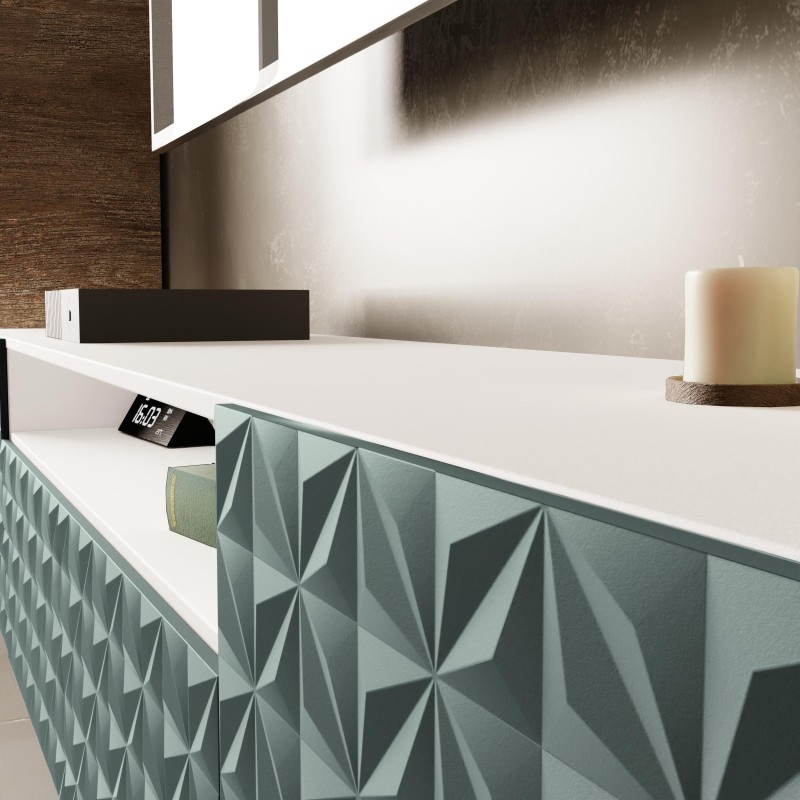 Szafka RTV z frezowanymi frontami CALI | BeautySofa24.pl