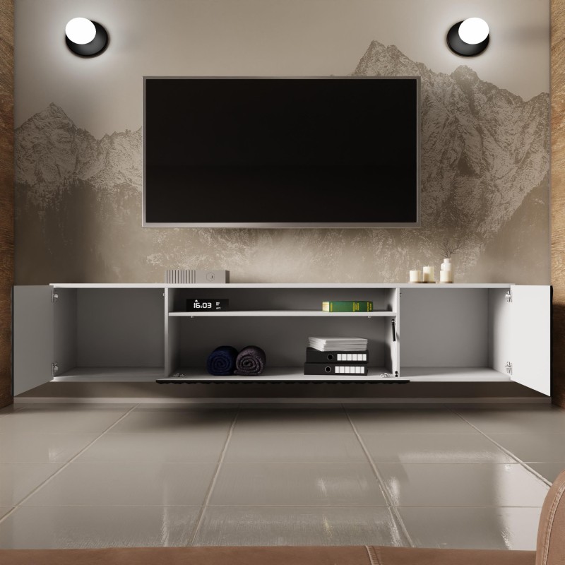 Szafka RTV z frezowanymi frontami CALI | BeautySofa24.pl