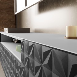 Szafka RTV z frezowanymi frontami CALI | BeautySofa24.pl