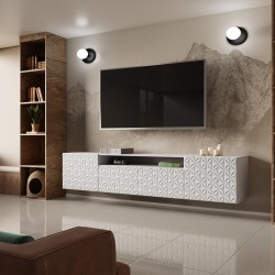 Szafka RTV z frezowanymi frontami CALI | BeautySofa24.pl