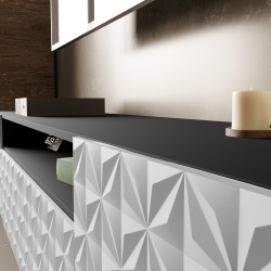 Szafka RTV z frezowanymi frontami CALI | BeautySofa24.pl