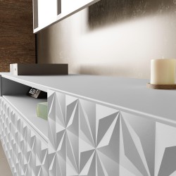 Szafka RTV z frezowanymi frontami CALI | BeautySofa24.pl