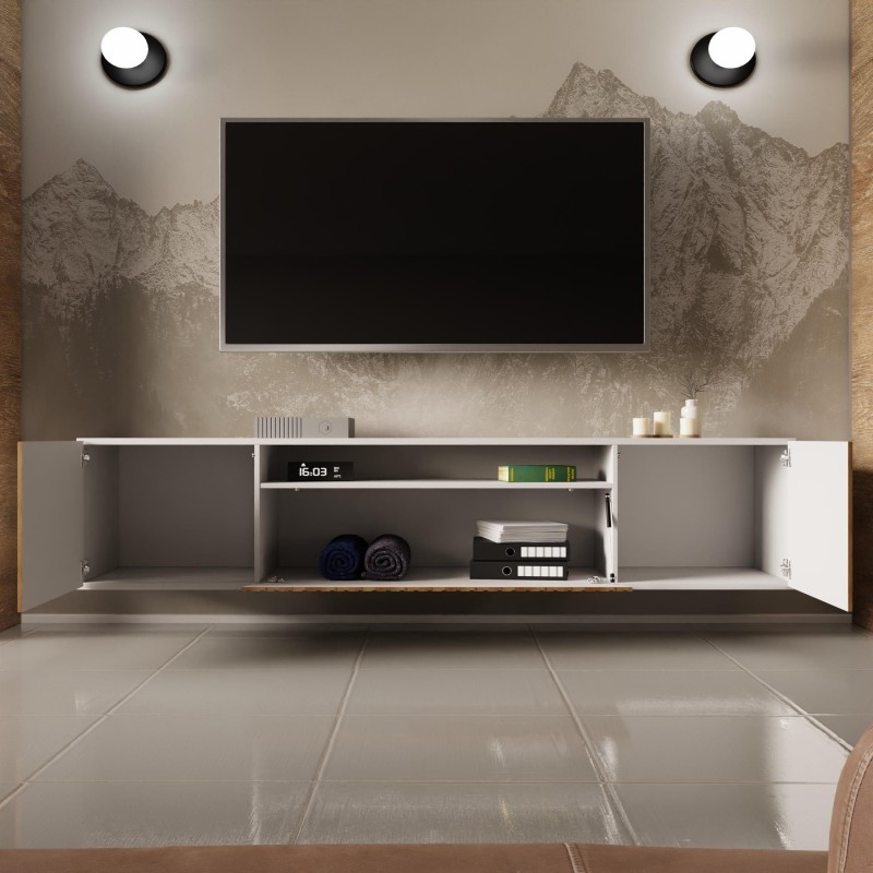 Szafka RTV z frezowanymi frontami MIO | BeautySofa24.pl